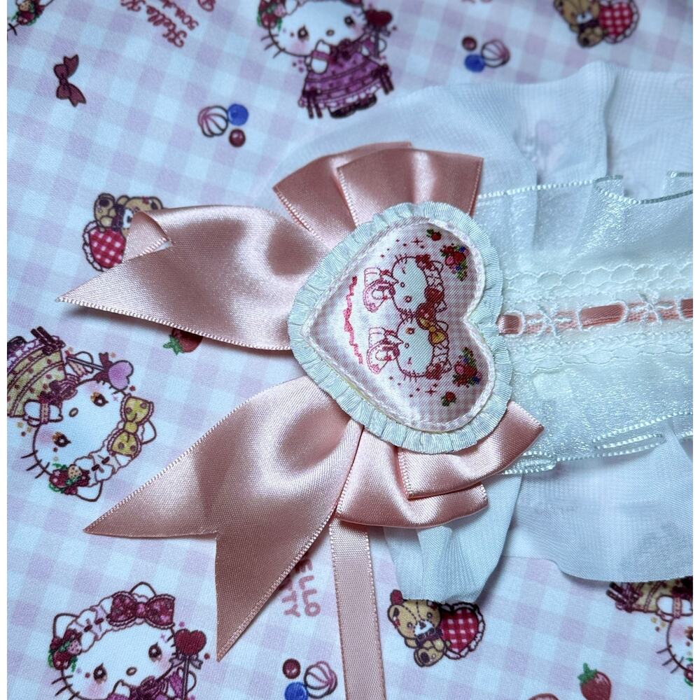 Sanrio Hello Kitty Dolly Mix Roomwear Nightgown Pajamas Lolita Bonnet Headdress - Picture 14 of 16